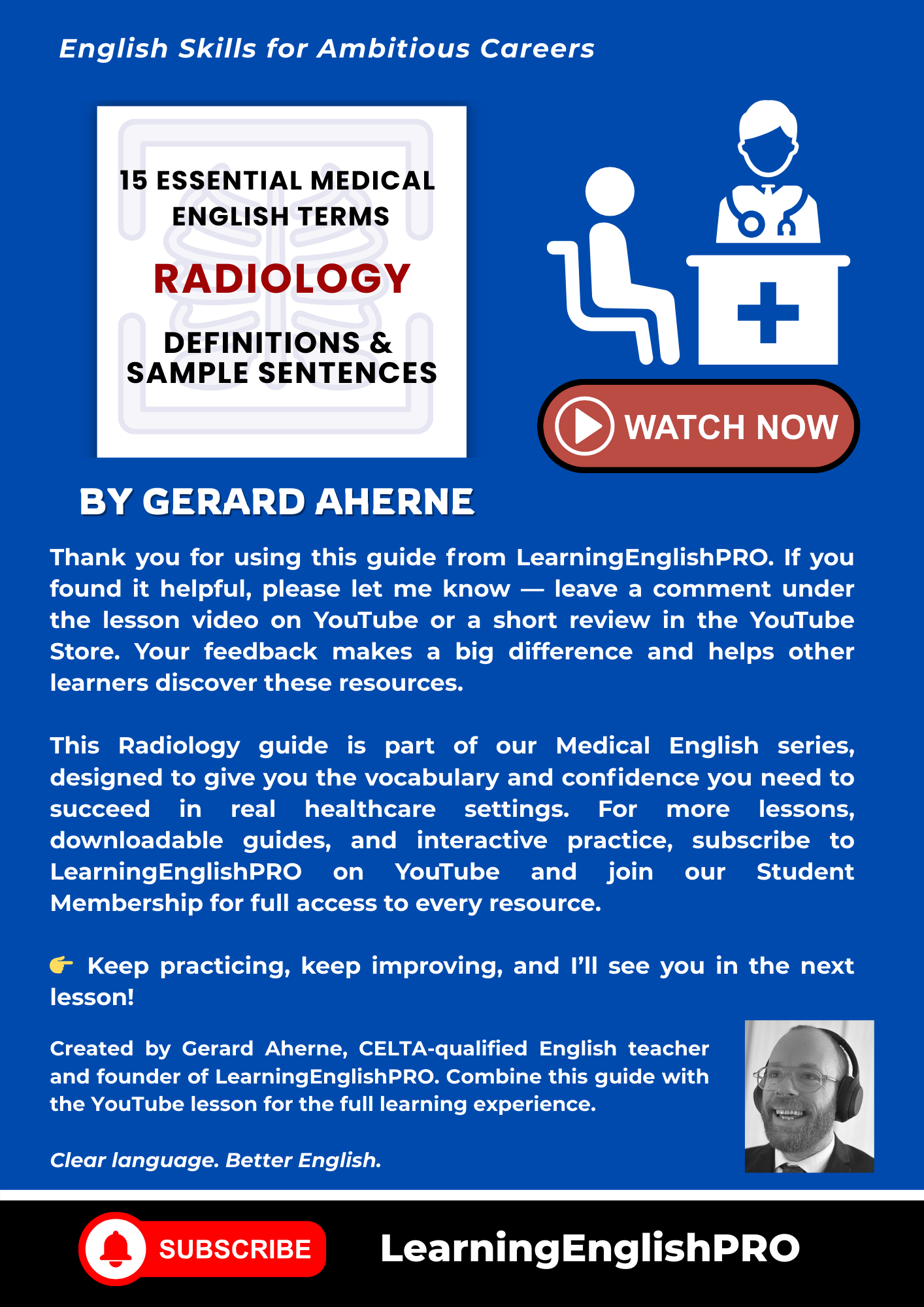 Radiology: Essential Medical English Guide (PDF Download)