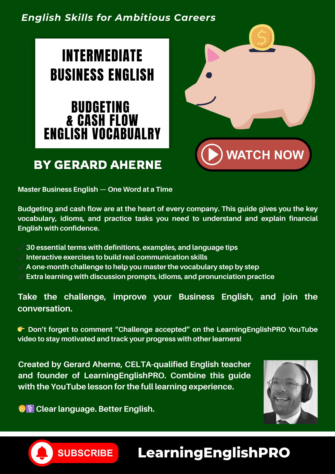 Budgeting & Cash Flow English Vocabulary Guide | LearningEnglishPRO