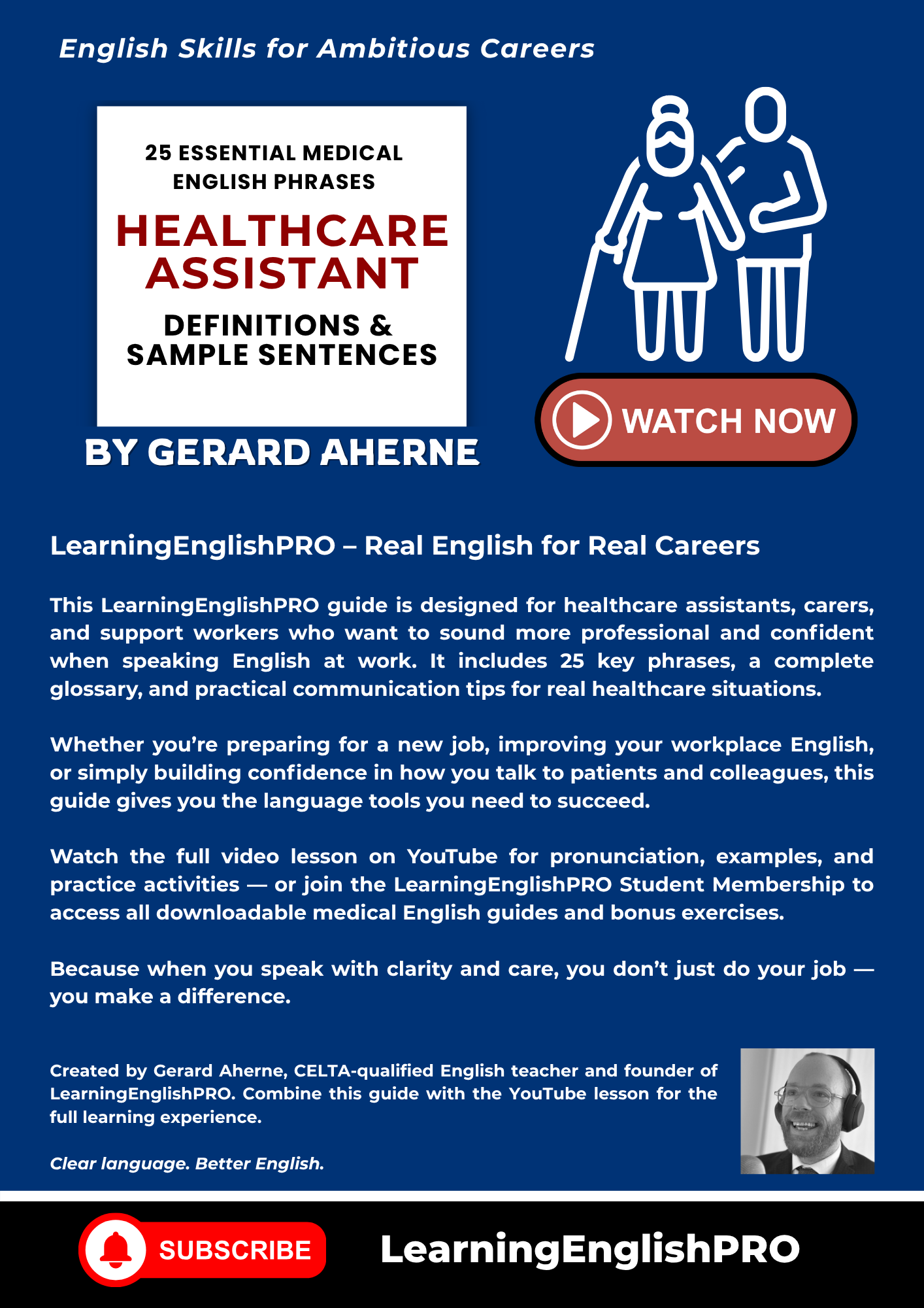25 Phrases for Healthcare Assistants & Carers – Medical English Guide