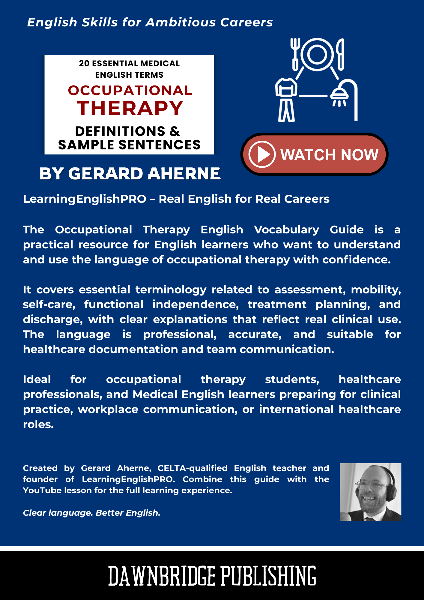 Occupational Therapy English Vocabulary Guide (20 Essential Medical Terms)