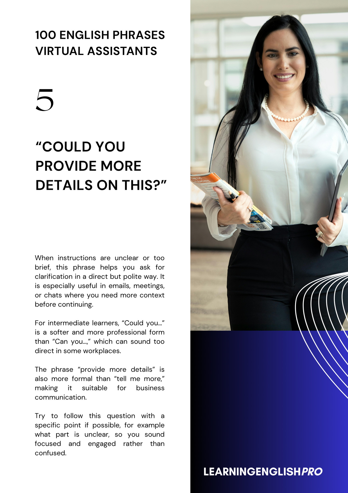 100 Business English Phrases for Virtual Assistants