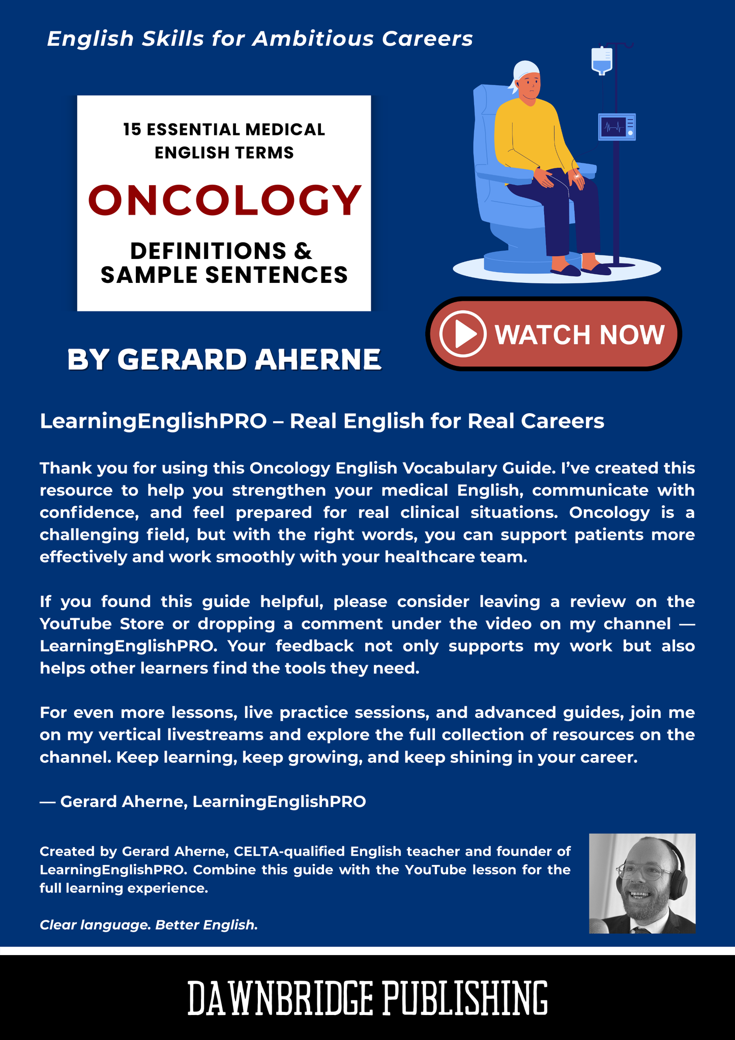 Oncology English Vocabulary Guide (Medical English PDF)