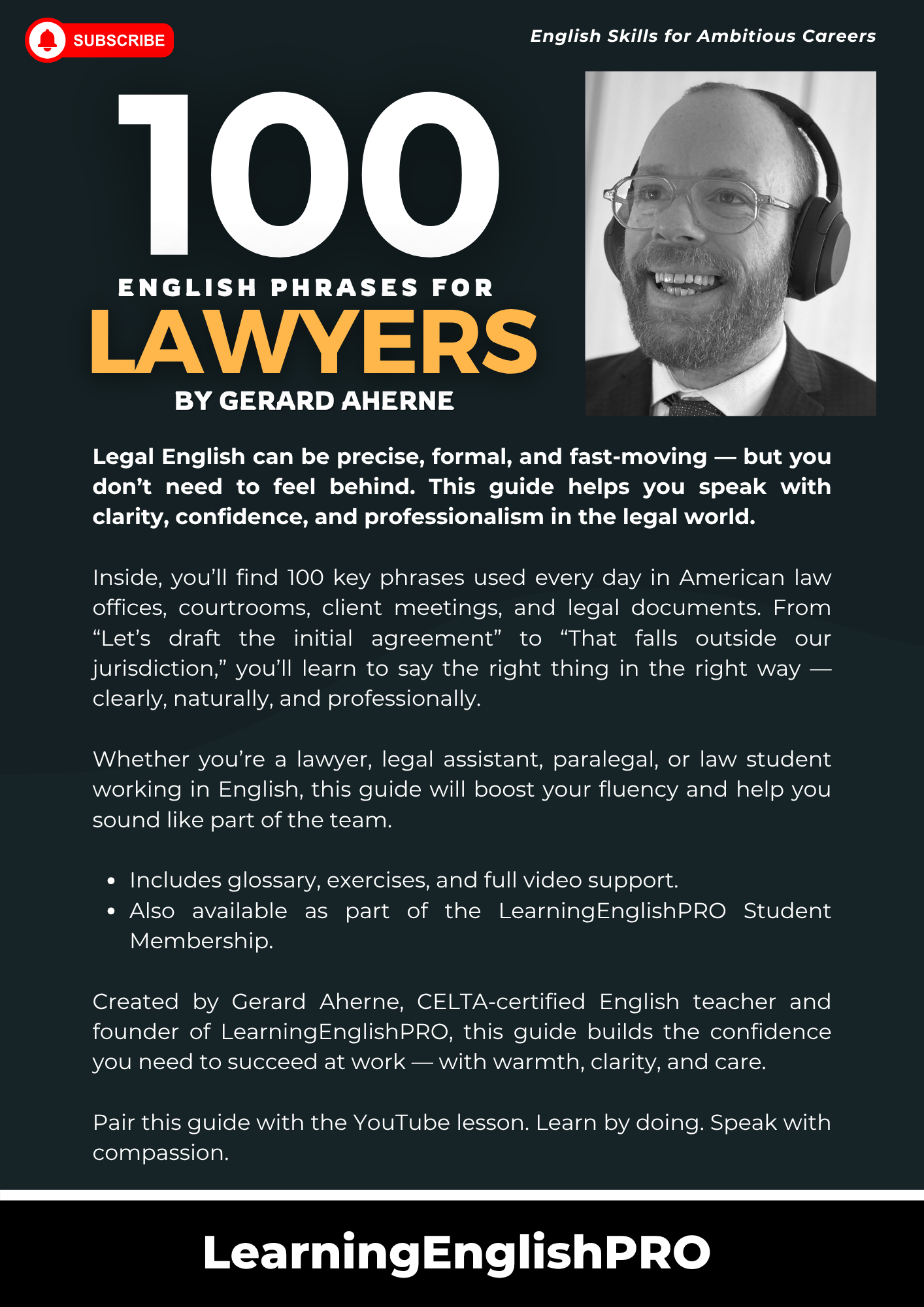 100 English Phrases for Lawyers – PDF Guide with Video Lesson