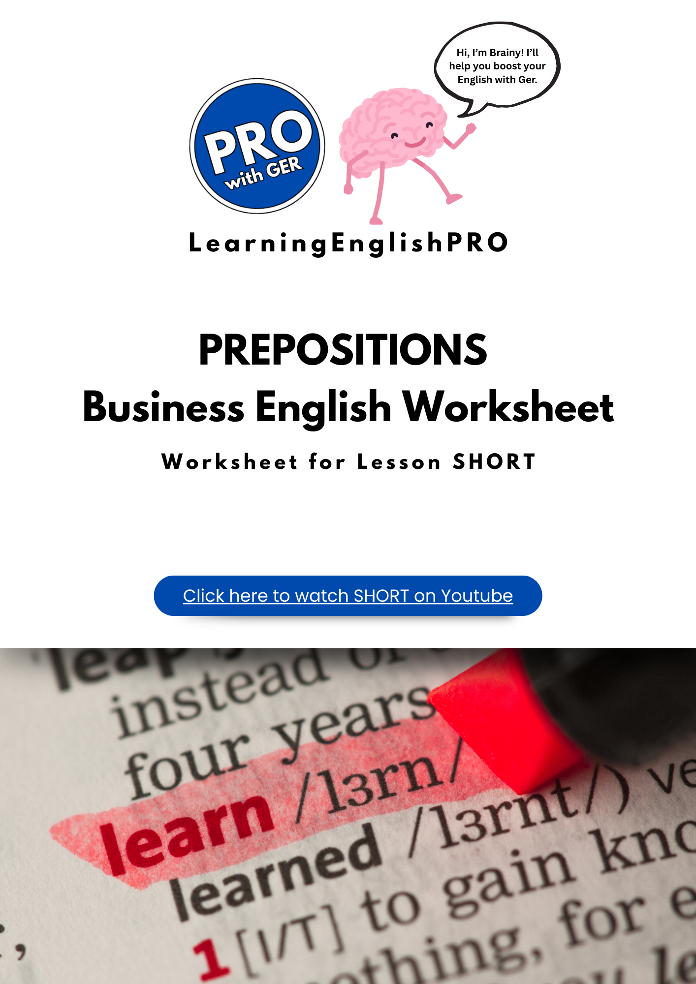 Prepositions in Business English β PDF Worksheet (with AI Speaking Challenge)