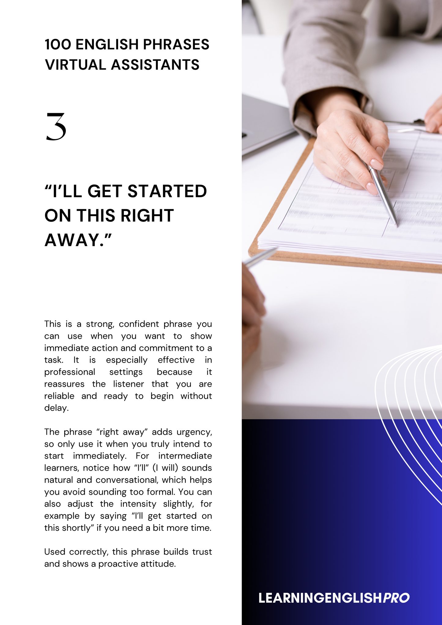 100 Business English Phrases for Virtual Assistants