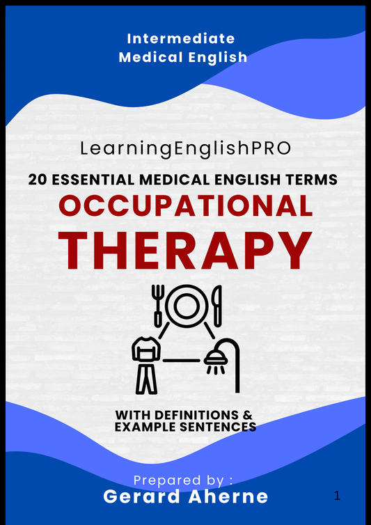 Occupational Therapy English Vocabulary Guide (20 Essential Medical Terms)