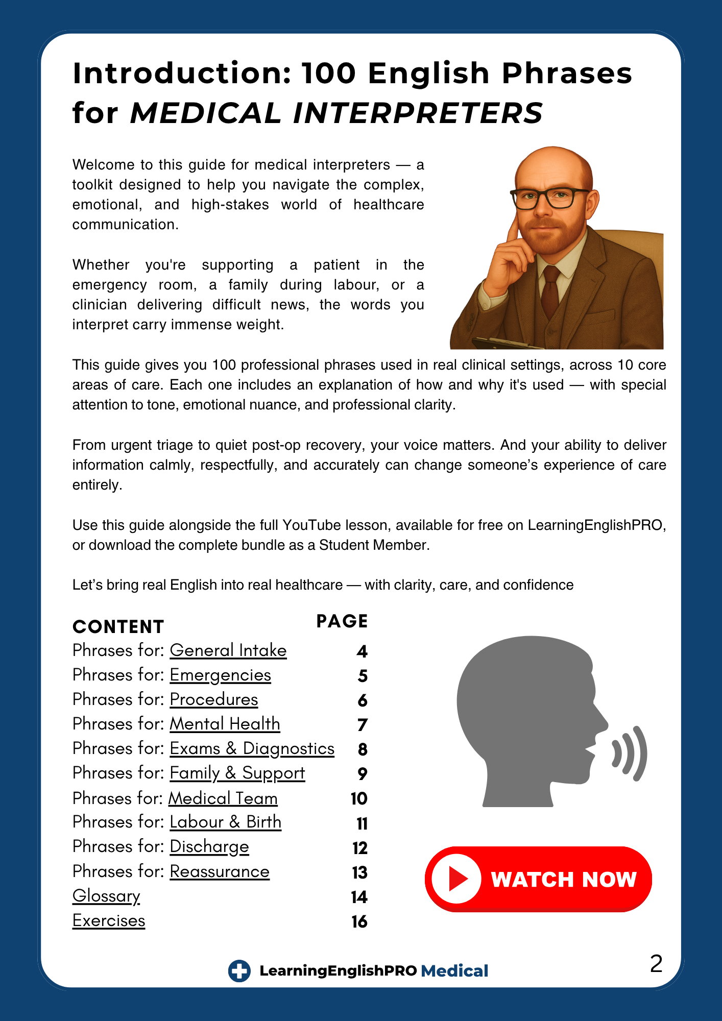 100 English Phrases for Medical Interpreters – Guide by LearningEnglishPRO