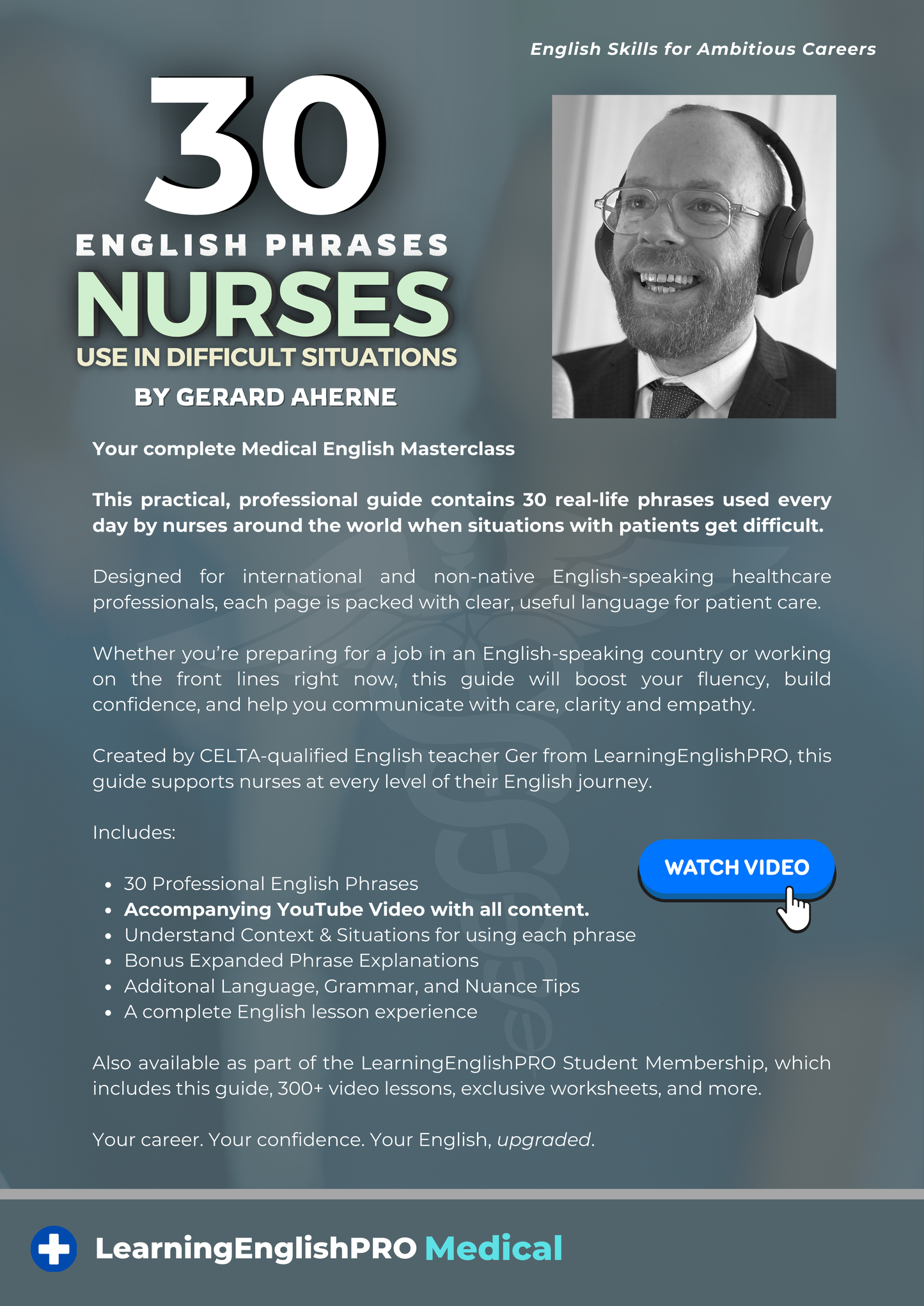 30 English Phrases Nurses Use in Difficult Situations | Medical English Guide (PDF + Video)