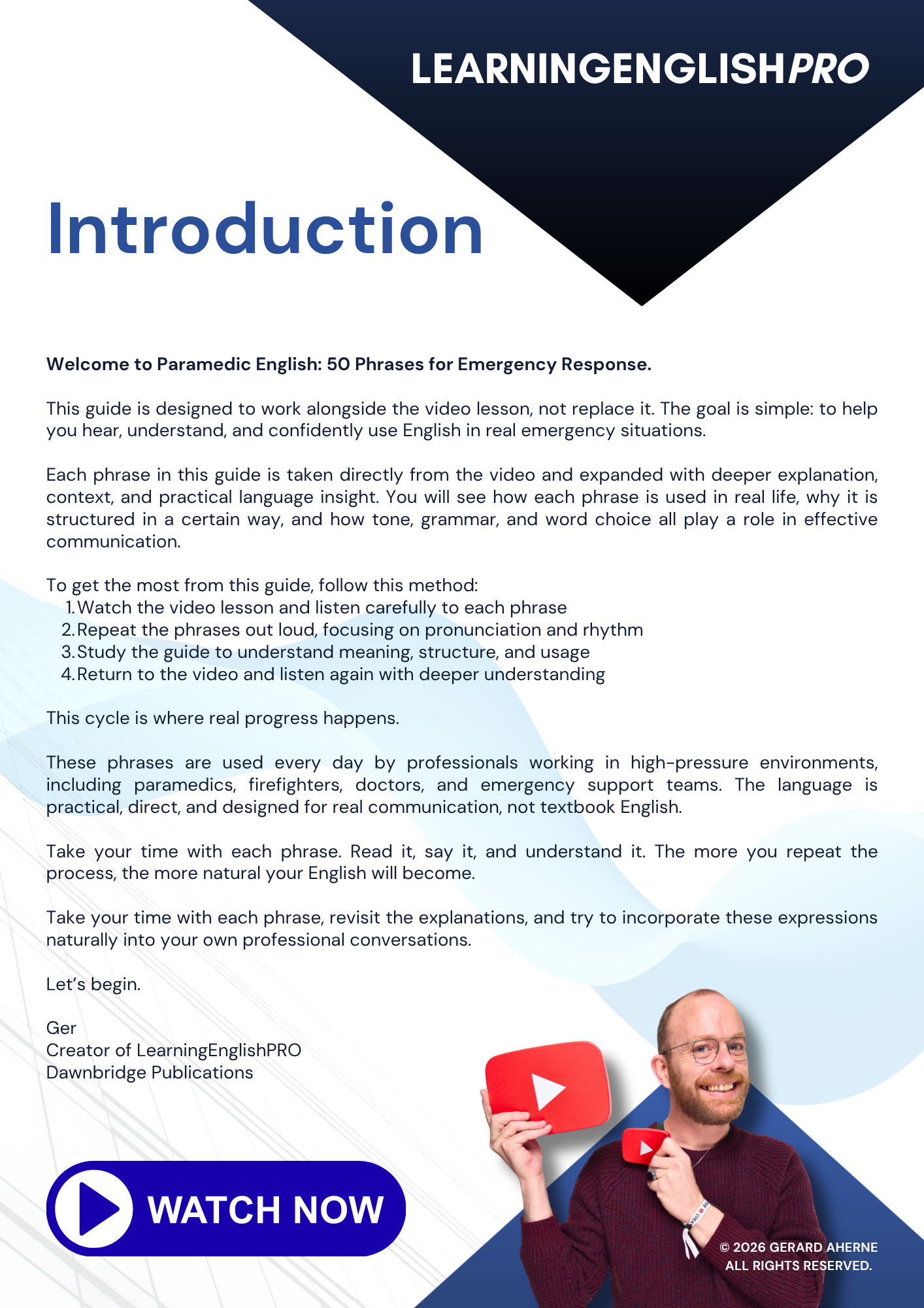 Paramedic English: 50 Emergency Response Phrases (With Video Lesson)