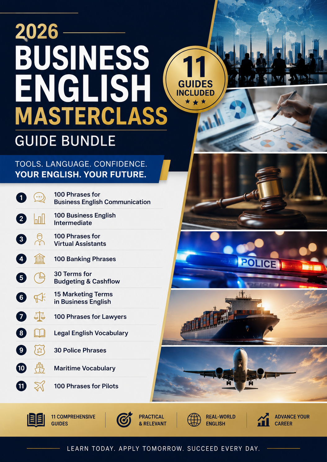2026 Business English Masterclass Bundle | 11 Professional English Guides + 4-Hour Masterclass