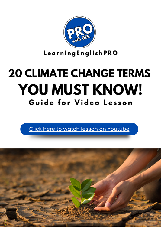 20 Climate Change Terms You Must KNOW! – PDF Guide