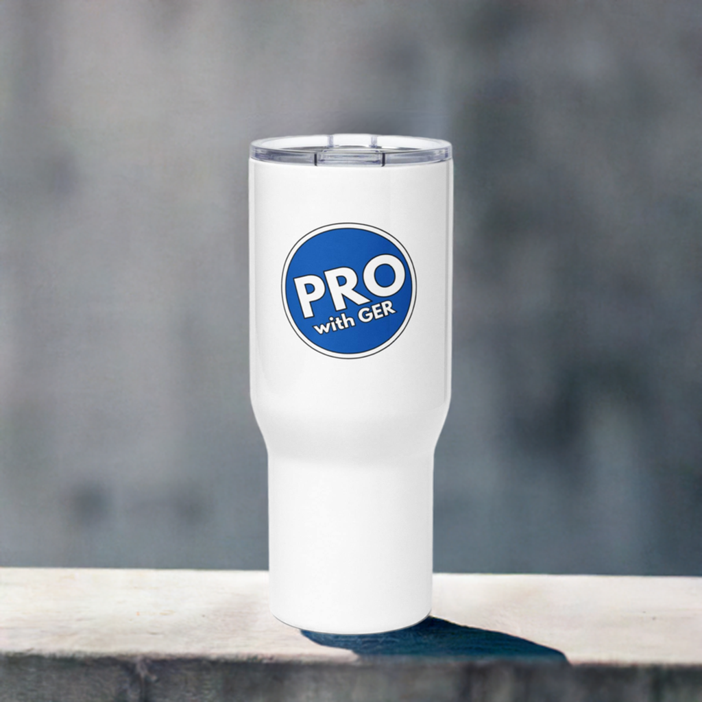 LearningEnglishPRO Travel mug with a handle