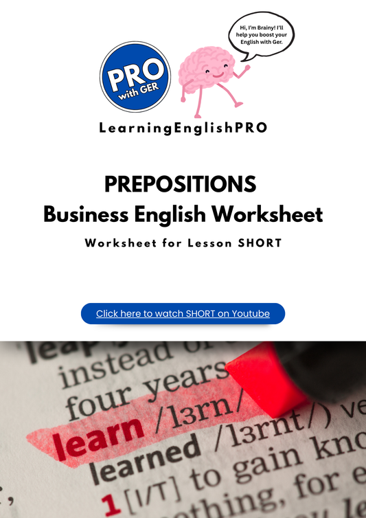 Prepositions in Business English – PDF Worksheet (with AI Speaking Challenge)