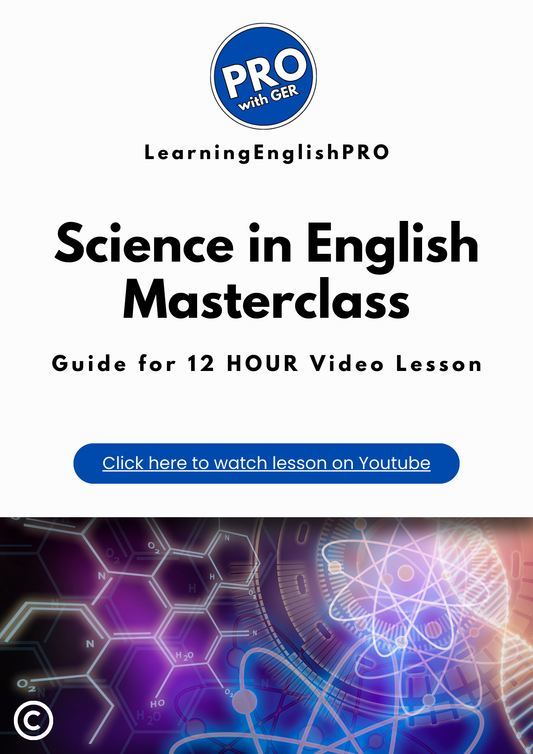 Science in English Masterclass – PDF Guide