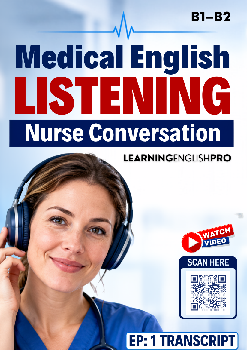 Medical English Listening Test – Nurse Conversation | B1–B2